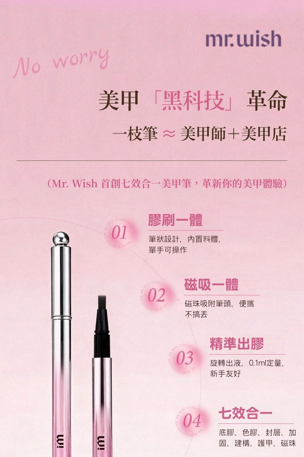 Mr. Wish 六合一磁珠貓眼美甲筆